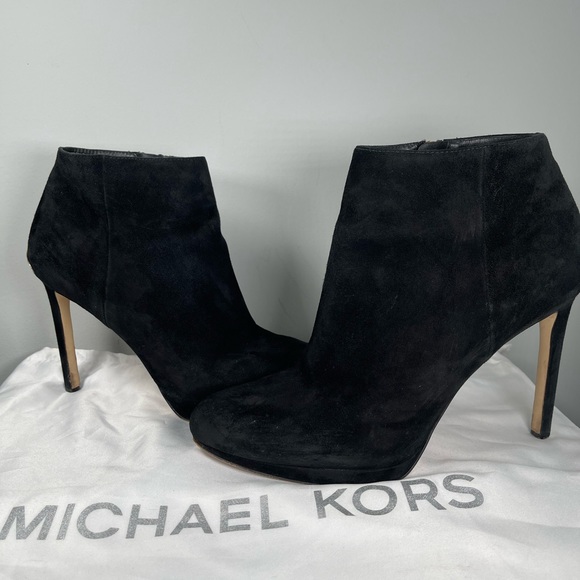 .MICHAEL KORS Suede Stiletto Ankle Boots - Picture 3 of 12